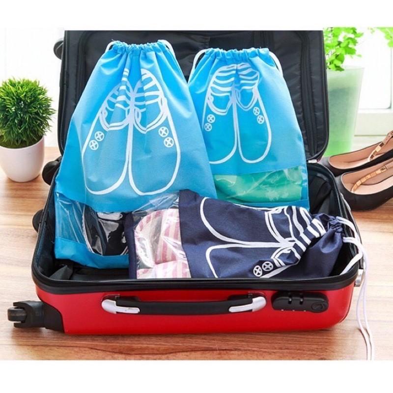 Túi Vải Đựng Giày Dép Dây Rút Chống Bẩn Du Lịch Với Họa Tiết Thiết Kế Đẹp Mắt 1