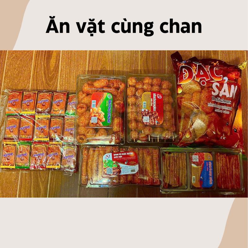 [11] COMBO 6 món  bò tuổi thơ gồm 1 gói đặc sản size đại 1 hộp  bò xiên vừng 1  bò cuốn ống 1  bò 3 ngăn 1 bịch 60 miếng sườn bò  1  bò quẩy hộp snack food thức ăn nhanh Chua Cake Cay Sen Candy Socola