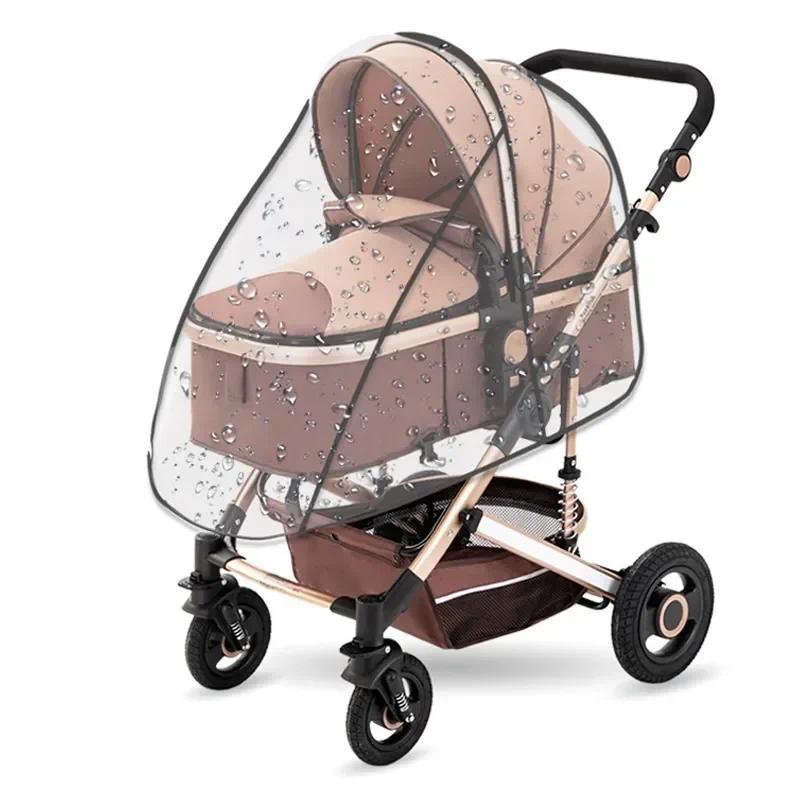 Product Introduction of Universal Stroller Rain Cover Baby Car Weather Wind Sun Shield Transparent Breathable Trolley Umbrella Raincoat Accessories Cart Shield Raincoat 15