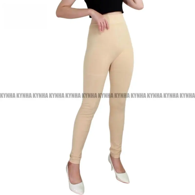 KYNHA Legging HW Wanita Polos Lembut Tebal Nyaman Celana High Waist Panjang Hitam Premium Dewasa  Katun Cewek Pendek 7