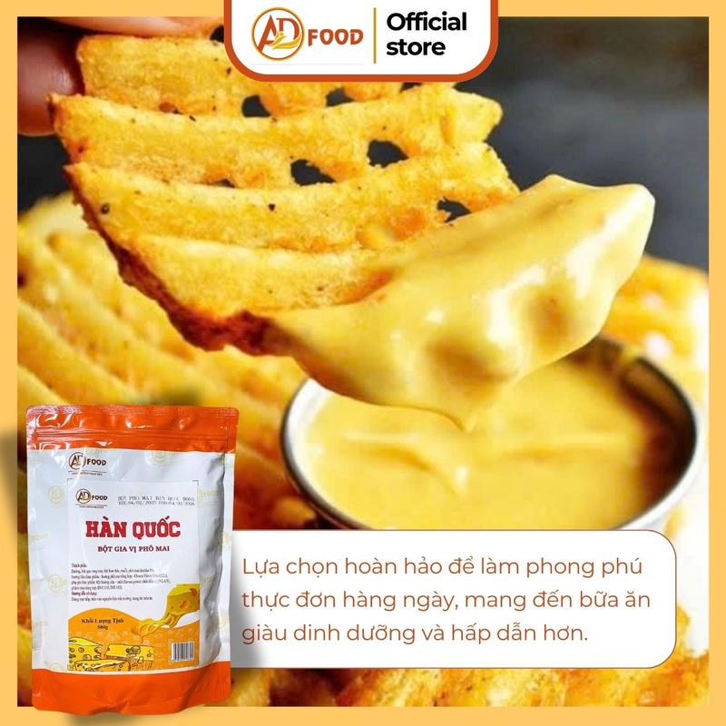 100g Bột phô mai Hàn Quốc ADFOOD màu hồng - lắc khoai tây chiên, gà rán, bắp rang bơ, bánh gạo, bánh tráng hoặc pha chế cùng nước sốt, rắc trực tiếp lên món ăn đã chế biến,.. 5