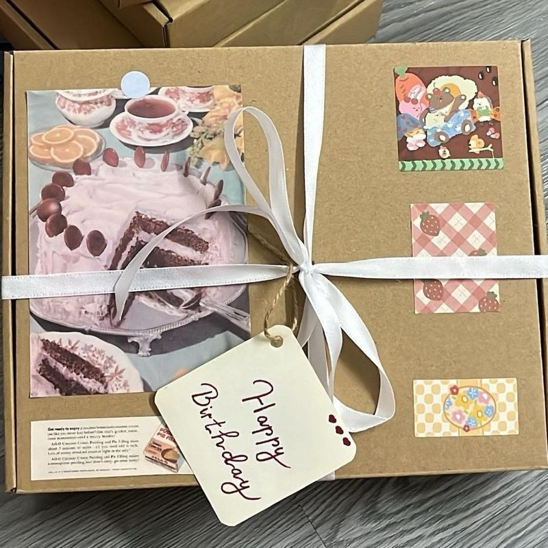 Gói hộp đựng quà trang trí chủ đề SINH NHẬT ngẫu nhiên - Dùng làm quà tặng  - Nhiều size- kèm rơm giấy ( Không kèm sản phẩm) tặngbạntrai hello bangai gaubong yêu carton giỏ quà tết quatang bannu hop yeuu