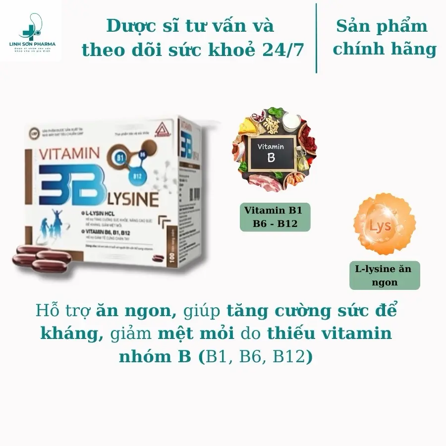 VITAMIN 3B - Giúp tăng cường sức khoẻ, ăn ngon, giảm mệt mỏi