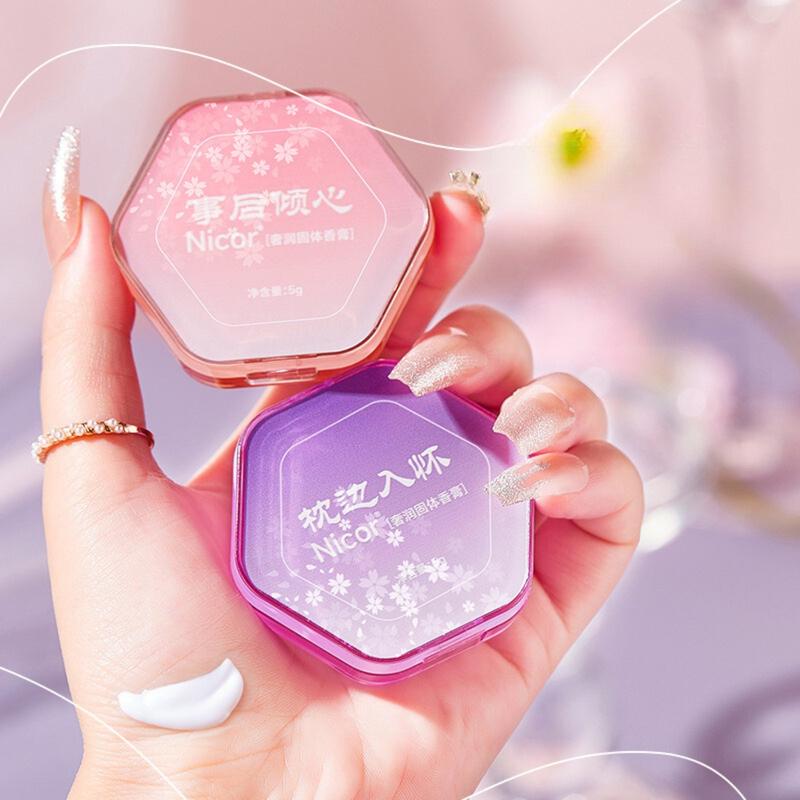 Nước Hoa Khô Nam Nữ Hương Hoa Thơm Mát Lưu Hương Thơm Lâu, Sáp Thơm Body Hương Quyến Rũ Cosmetic Perfume
