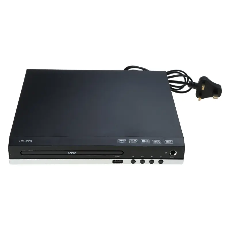 Máy nghe nhạc DVD, Shuma, Tương thích HDMI, Máy đa phương tiện, Đầu ra AV, với điều khiển từ xa và Cáp AV, cho đĩa VCD và CD 2