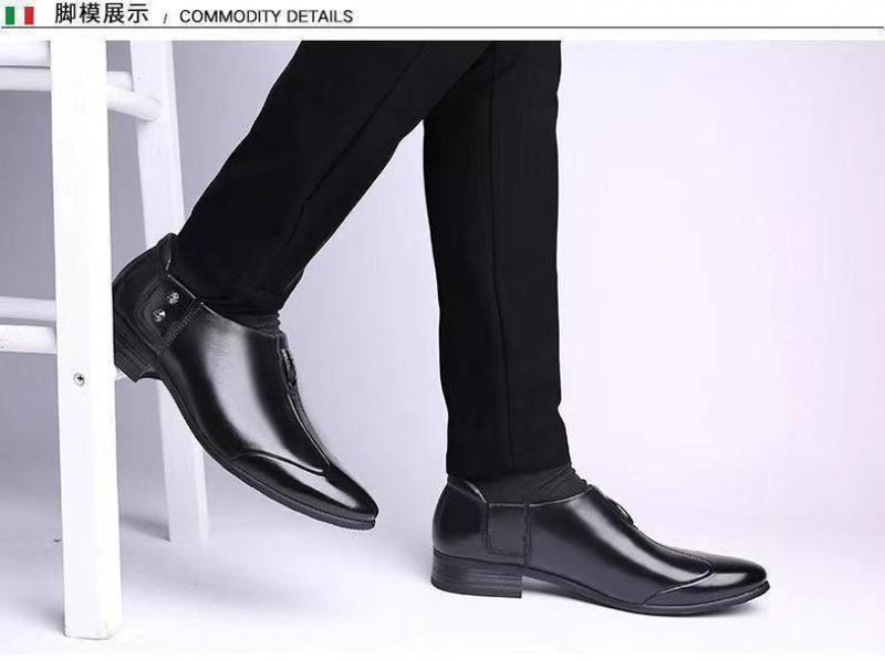 Product Introduction of Men'S Summer Leather Shoes New Genuine Leather Business Formal Wear Leather Shoes Trendy British-Style Wedding Versatile Casual Shoes 18