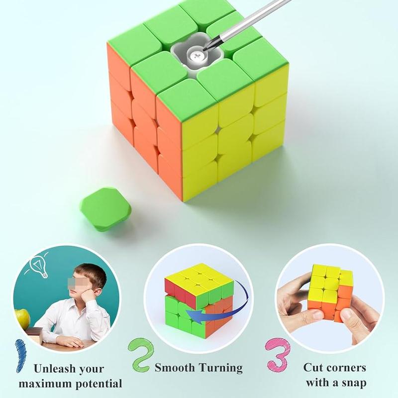 Product Introduction of 3x3 Macaron Colored Speed Cube, Colorful Cube Puzzle Toy, Fun and Stress Relief Toy, Educational Toy for Kids & Adults 4