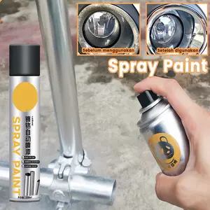 Cat Semprot Otomatis Berlapis Krom Logam Perak Cerah Cat Perbaikan Roda Mobil Baja Tahan Karat Agen Perbaikan Khusus