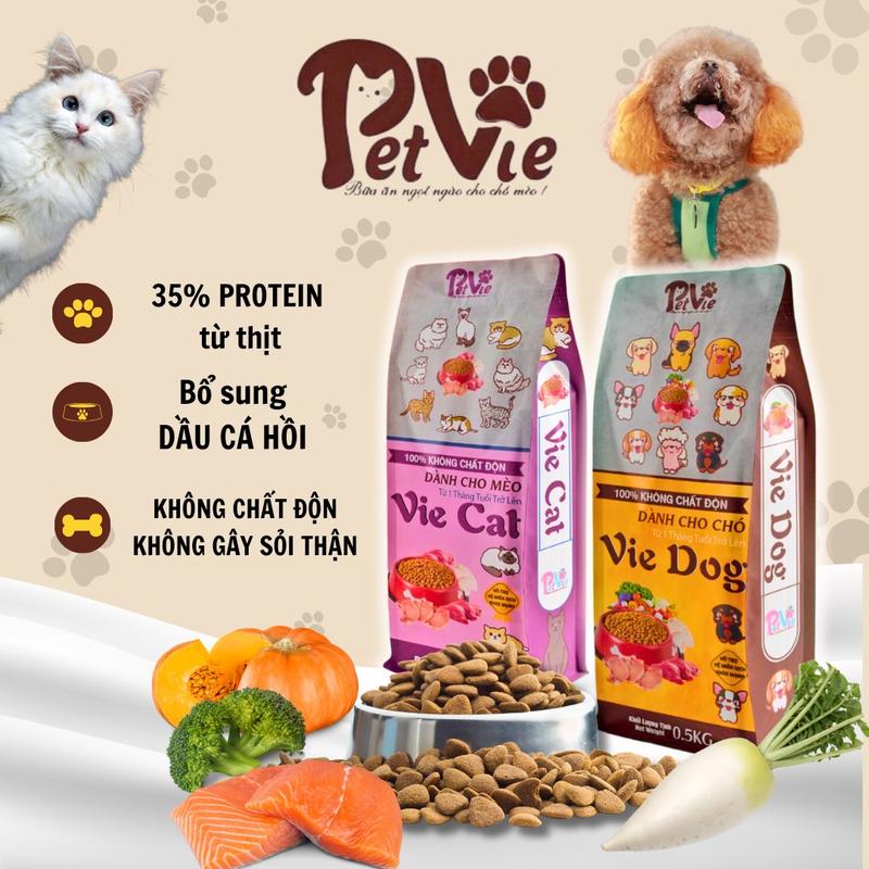 Product Introduction of 3KG hạt Chó Mèo PETVIE bổ sung Dầu Cá Hồi và Rau Củ giúp giảm rụng lông, giảm chảy nước mắt, khỏe mạnh 11