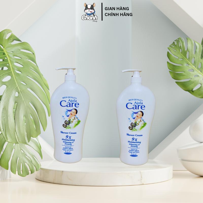 C0MBO 2 CHAI - Sữa Tắm Dê Ajola Care 9x 1200ml Nữ Women