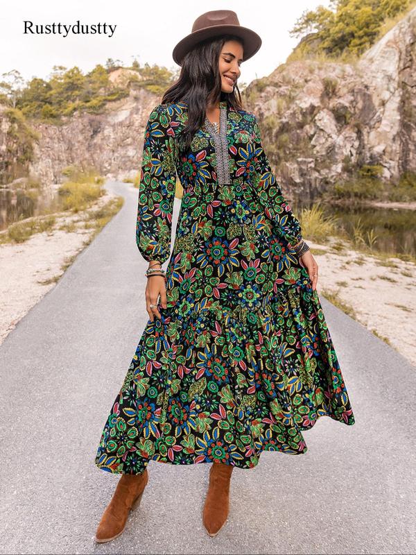 Casual Geometric Print Backless Contrast V Neck One Step Skirt Dresses(Two ways to wear) Casual Geometric Print Backless Contrast V Neck One Step Skirt Dresses(Two ways to wear)