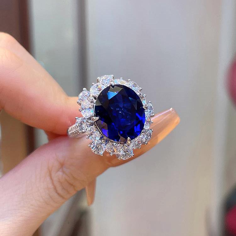 Product Introduction of Blue Topaz and Sapphire Glow Jewelry Set 2