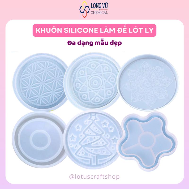 Khuôn Silicone Làm Đế Lót Ly, Cốc Nước Trà, Cà Phê Handmade - Lotus Craft Shop x Long Vu Chemical [0124]