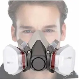 Half Facepiece Respirator Gas Mask Medium Masker Polusi