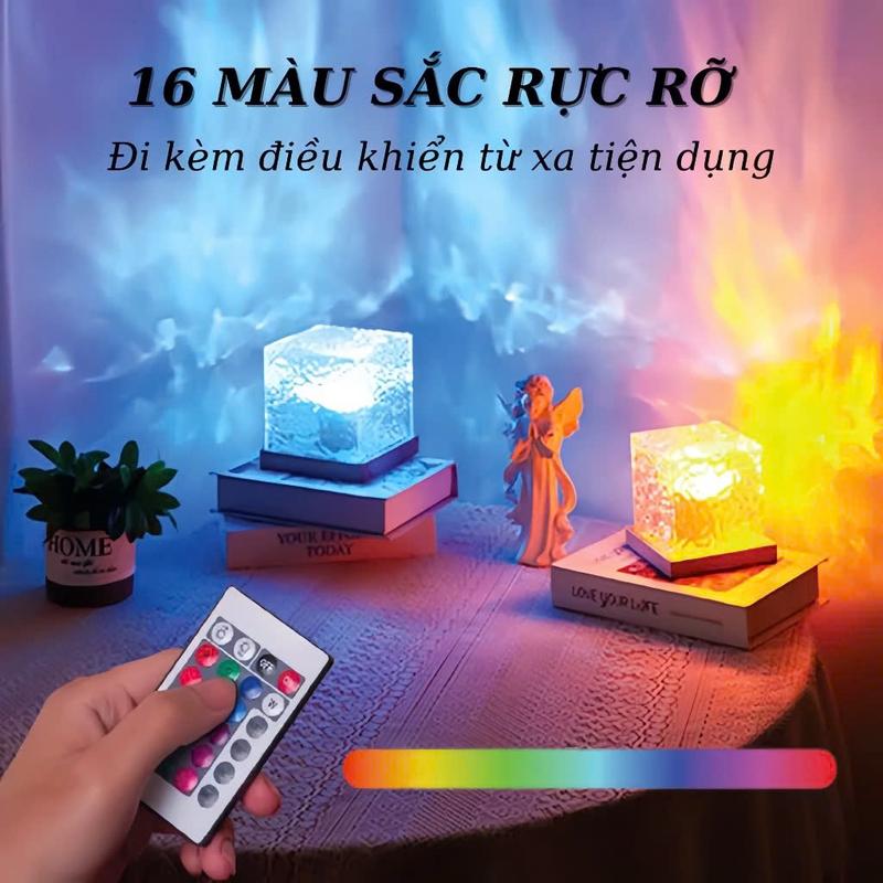 Product Introduction of Đèn Ngủ decor  NAPOD Gợn Sóng 16 màu ánh sáng trang trí không gian lãng mạn kèm điều khiển từ xa 24 phím. 12