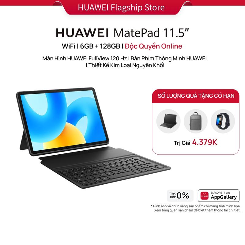  Máy tính bảng | HUAWEI MatePad 11.5" | Màn Hình HUAWEI FullView 120 Hz | Bàn Phím Thông Minh HUAWEI Máy Tính Bảng Sim 