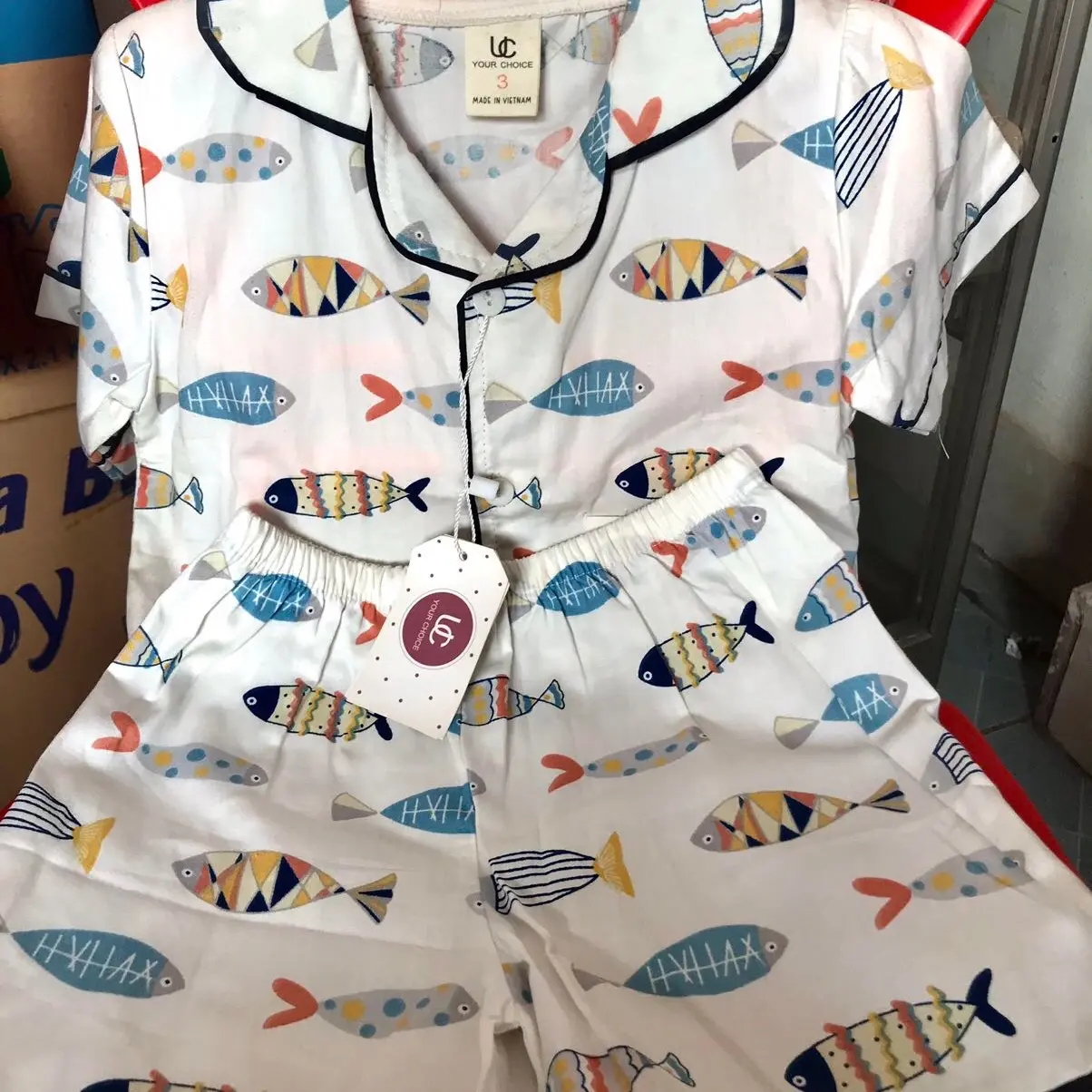 Bộ pizama cottong xả rẻ 29k còn 1 bộ duy nhất cho gọn ri ạ