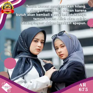 AR 675 Hijab Segi empat TERKINI Hijab arrafi
