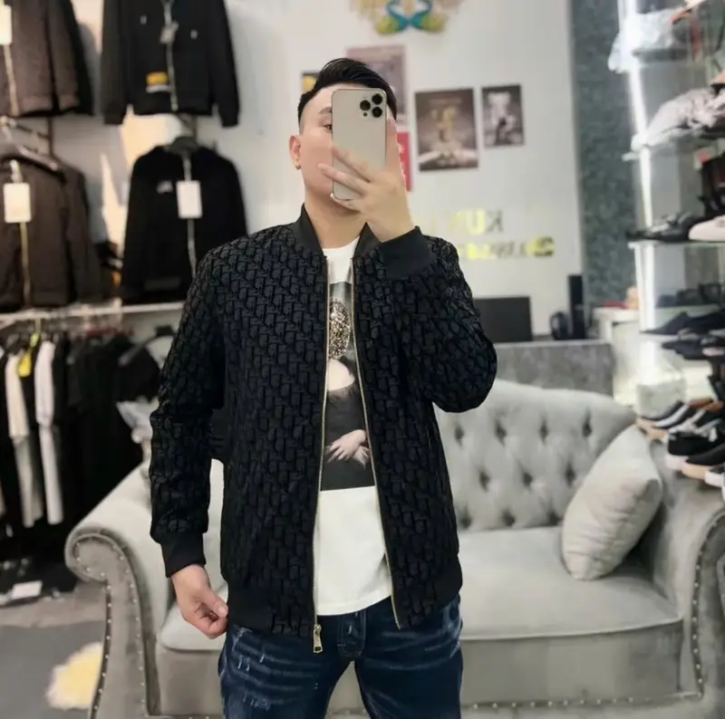 Áo  Bomber Gió Dập Vân Nhung Hàng Đẹp Cao Cấp---001 1