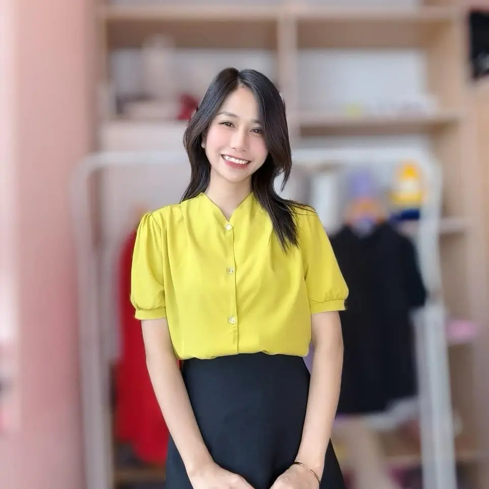 Áo sơ mi Chất liệu THÔ NHẬT mềm mại thoáng mát sang trọng và thanh lịch cho chị em Nữ Women Top Shirt
