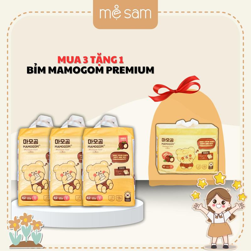 MUA 3 TẶNG 1 Combo 3 bỉm MAMOGOM PREMIUM MẪU MỚI