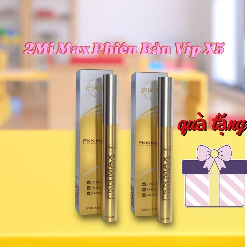 Combo 2 Dữơng Mi Max Phiên Bản Vip X5 . 2in1. Dành Cho Nam Và Nữ - Dạng Sirum Dung Tích 6,5ml . Hỗ Trợ Mi Ngắn ,Mi Thưa Mỹ Phẩm Cosmetic Mascara