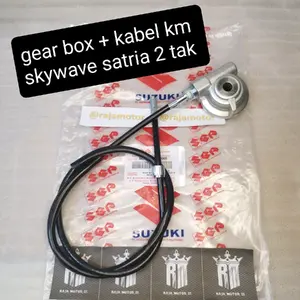 KABEL KILOMETER ( 21D ) + GIR BOX GEAR BOK SPEEDOMETER SATRIA 2 TAK HIU LSCM LUMBA TORNADO SHOGUN KEBO HIGH