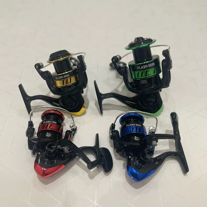 REEL PANCING HIVE FLASH II SERIES 8BB SPOOL METAL ALUMINIUM BONUS SENAR KATROL KEREKAN ALAT PANCING IKAN LAUT Roda 6
