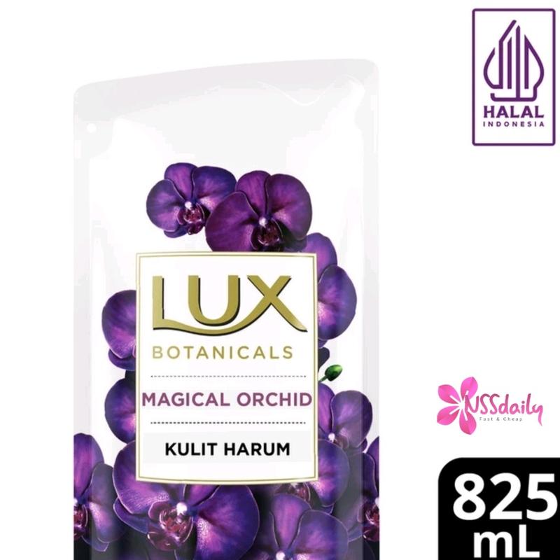 Lux body wash magical orchid 825ml sabun cair reffil 1