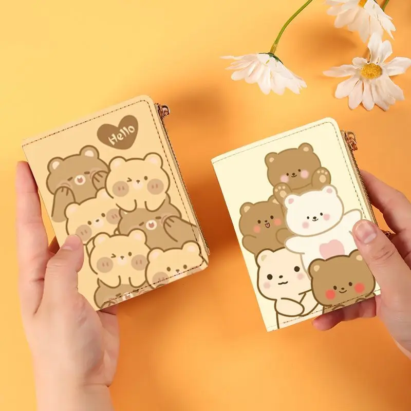 Ví cho phụ nữ, hàng mới về, phong cách Ins, thích hợp cho sinh viên, ví đựng tiền Xu Có thể Gập Lại giảm giá 80%, Nhẹ và nhỏ gọn, ví đựng thẻ