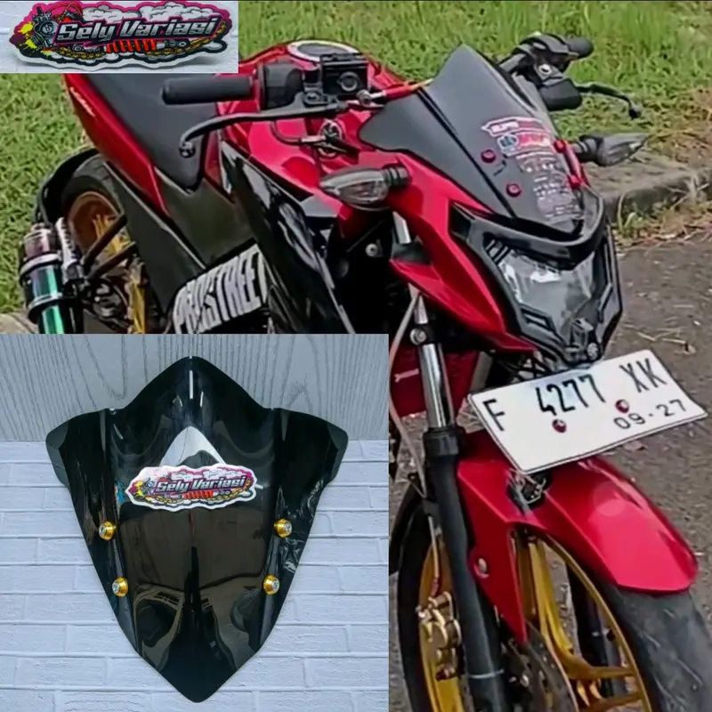 VISOR VIXION NEW ADVANCE 2015 2016 WINDSHIELD VIXION NEW MODEL TERBARU PLUS BAUT VARIASI 0