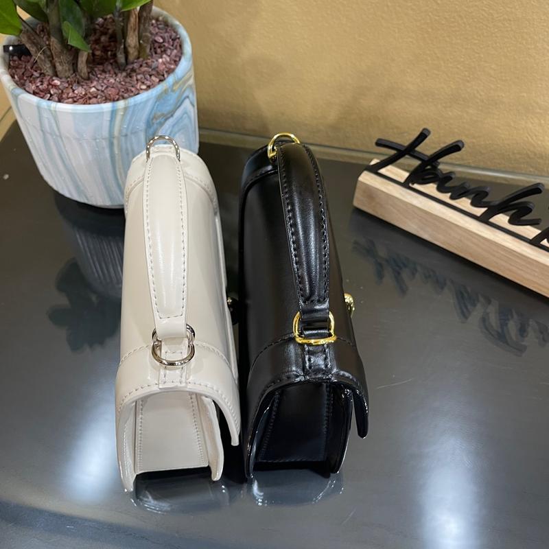 Túi xách nữ có quai khoá móc size 18cm chất liệu cao cấp - Bag Nữ Da Nhung 5