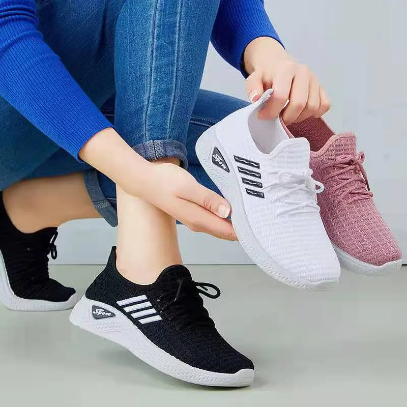 The latest Korean sports women's shoes, casual shoes, rubber shoes, breathable and comfortable shoes