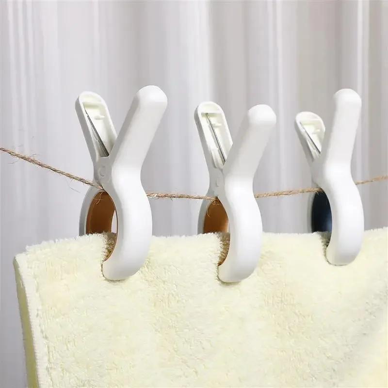 3Pack Plastic Clothes Pins with Strong Anti-Rust Springs Heavy Duty Beach Towel Clips Laundry Clothespins to Keep Towel 0