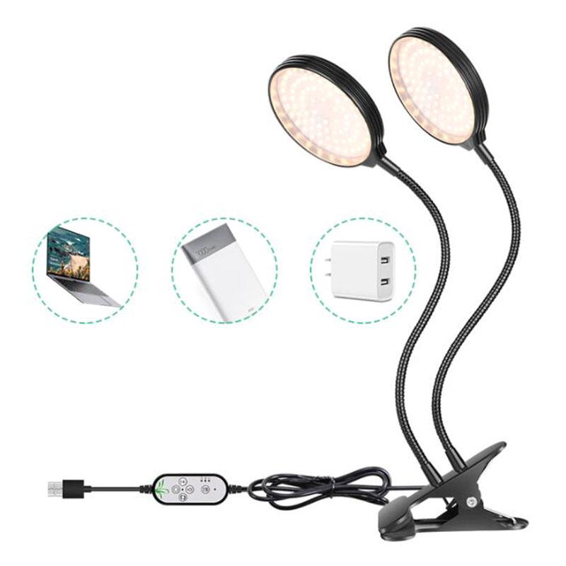 Product Introduction of DC 5V USB Timer LED Grow Light Plant Flower Growing Desktop Clip Phyto Lamps Light Indoor Greenhouse F2SG 197