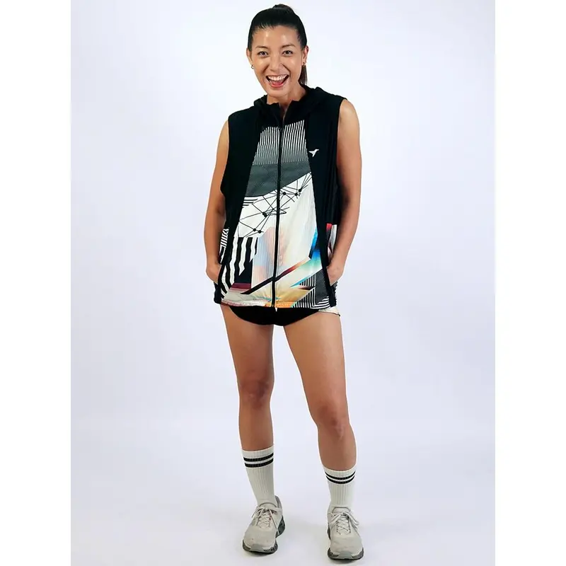 Trijee Vest  / Men / Hoodie / Jacket / DG Vest Unisex - Duochrome Glitch 7