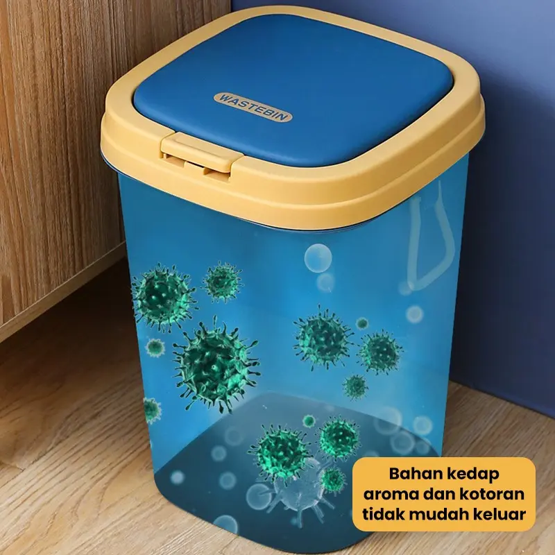 【MADE IN INDONESIA】Dejavu Tempat Sampah Ruang Tamu Tempat Sampah Tertutup Kotak Sampah Kamar Mandi HSB161 3