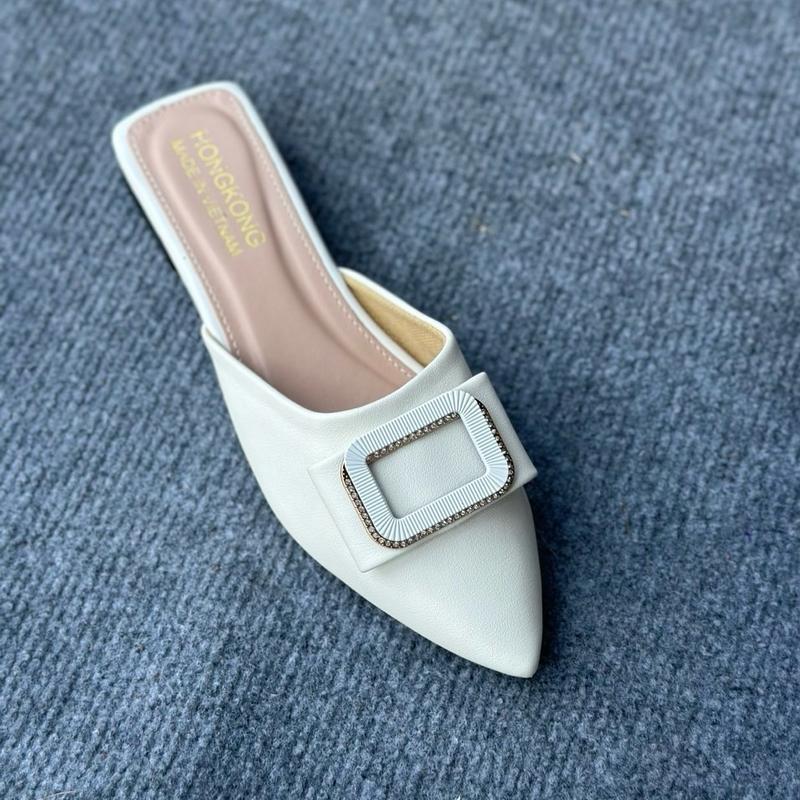 Dép sục nữ da mềm khoá vuông 3cm TBS1 3
