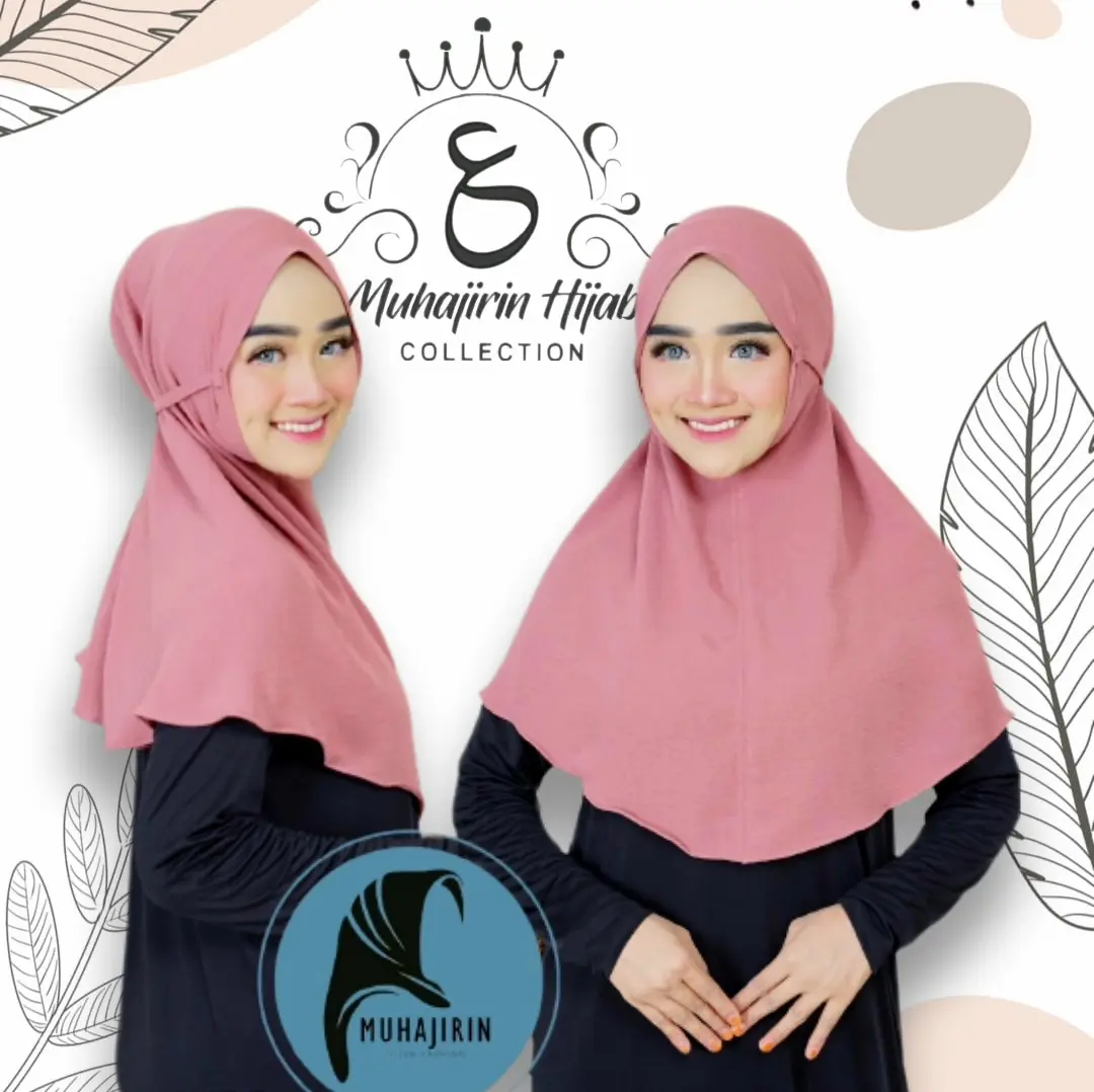 Muhajirin Hijab - HIJAB MARYAM CRINKLE AIRFLOW SYRIA TALI/ (Size: M) Kerudung Bergo Instan Daily nyaman Panjang Muslim syari