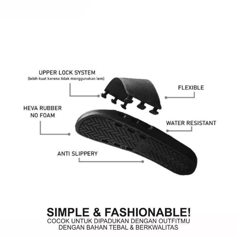 Western Sandal Sendal Selop Slop Slip On Slide Flip Flop Pria Cowok Laki Laki 2