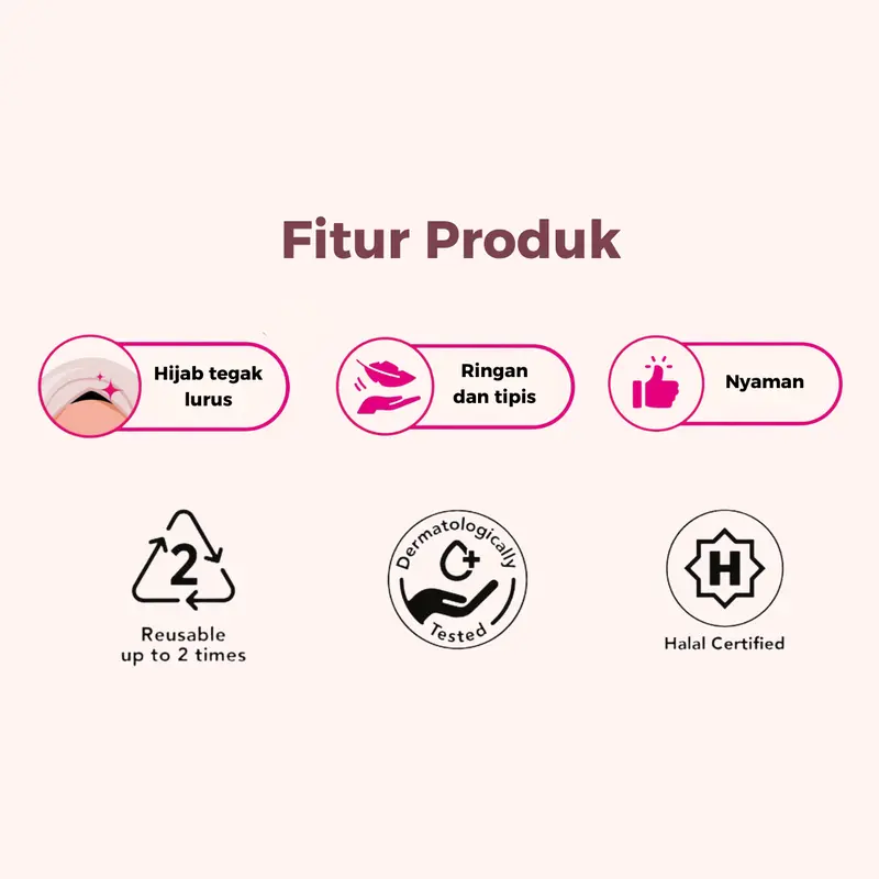 AyuMeera Tape Hijab Model BASIC - Membuat Hijab Melengkung Paripurna Muslim Kerudung 4