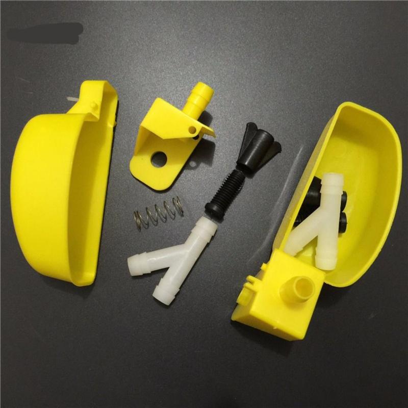 Product Introduction of 12Pcs Cage Accessories Automatic Quail Drinking Bowl Plastic Suspension Bird Waterer Feeder Practical Convenient Drinking Cup Bowl Duck 14