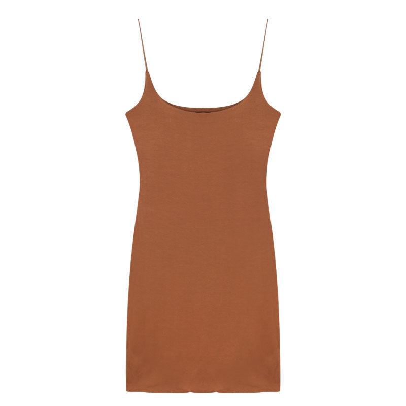 Chic Style Spaghetti Strap Dress Women's Summer Pure Desire Hot Girl Sexy Dress New Tight Bodycon Short Dress ajl  outfits korean  elegant  outfits salish  orange  dress amy  mini  black  dress  tbbt ruffle  slit megan  thee  stallion  dress 4