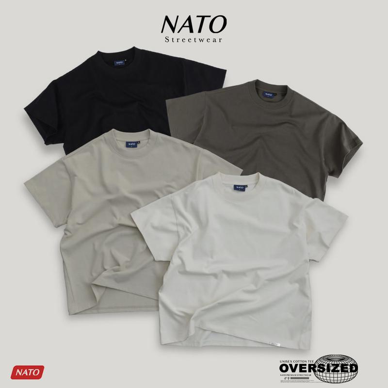 Áo Thun Rộng NATO "Tee - 280Gsm" Oversize/Series Áo Phông Trơn Tay Lỡ Nam Nữ Cotton Unisex Cổ Tròn Cao Cấp Local Brand Menswear