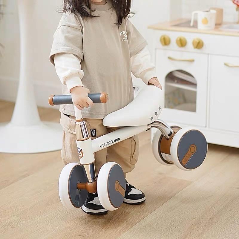 [SG Seller] Baby Walker Kids Balance Bike Baby Walker With 4 Wheels For Ages 14-36 Months Children Riding Toys Scooter 4