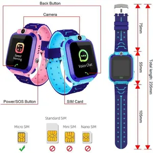 Smartwatch Anak Aimoo Q12 GPS Tracker 42mm Lcd Jam