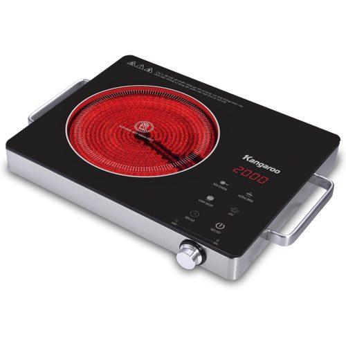 IH Bếp hồng ngoại đơn Kangaroo KG20IFT1- công suất 2000W sử dụng mọi loại nồi chảo mặt kính chịu lực chịu nhiệt