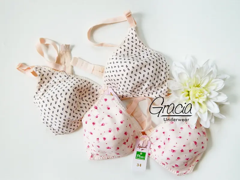 BRA / BH REMAJA PLUM 236 size 32 - 38 Bunga Motif 0