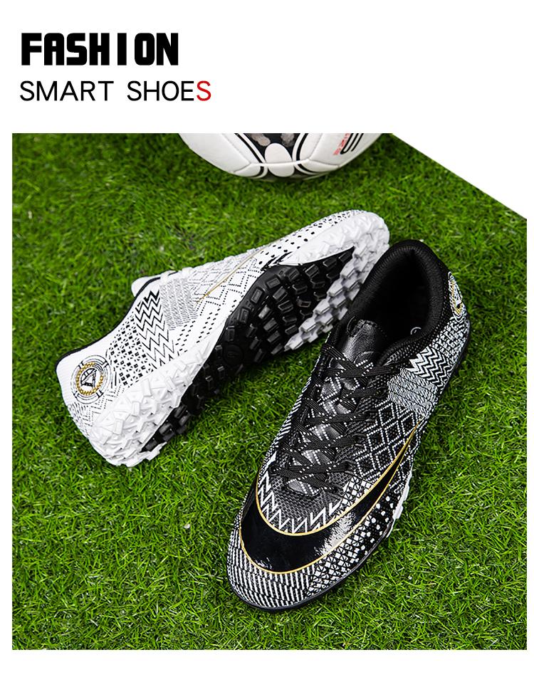 Product Introduction of Football Boots Soccer Cleats Spikes Shoes for Men Women Unisex Child Boys Girls Professional Breathable Training High-Tops Futsal 4 P 42 B 27