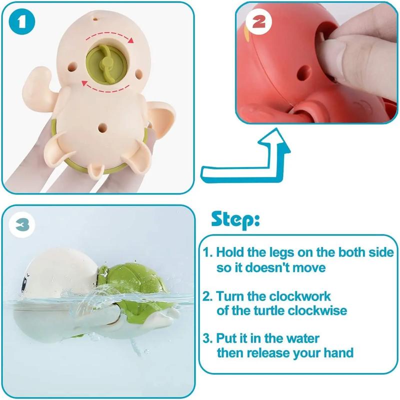 Product Introduction of Baby Bath Tortoise Water Toys Children's Bath Baby Swimming Toys for kids 16